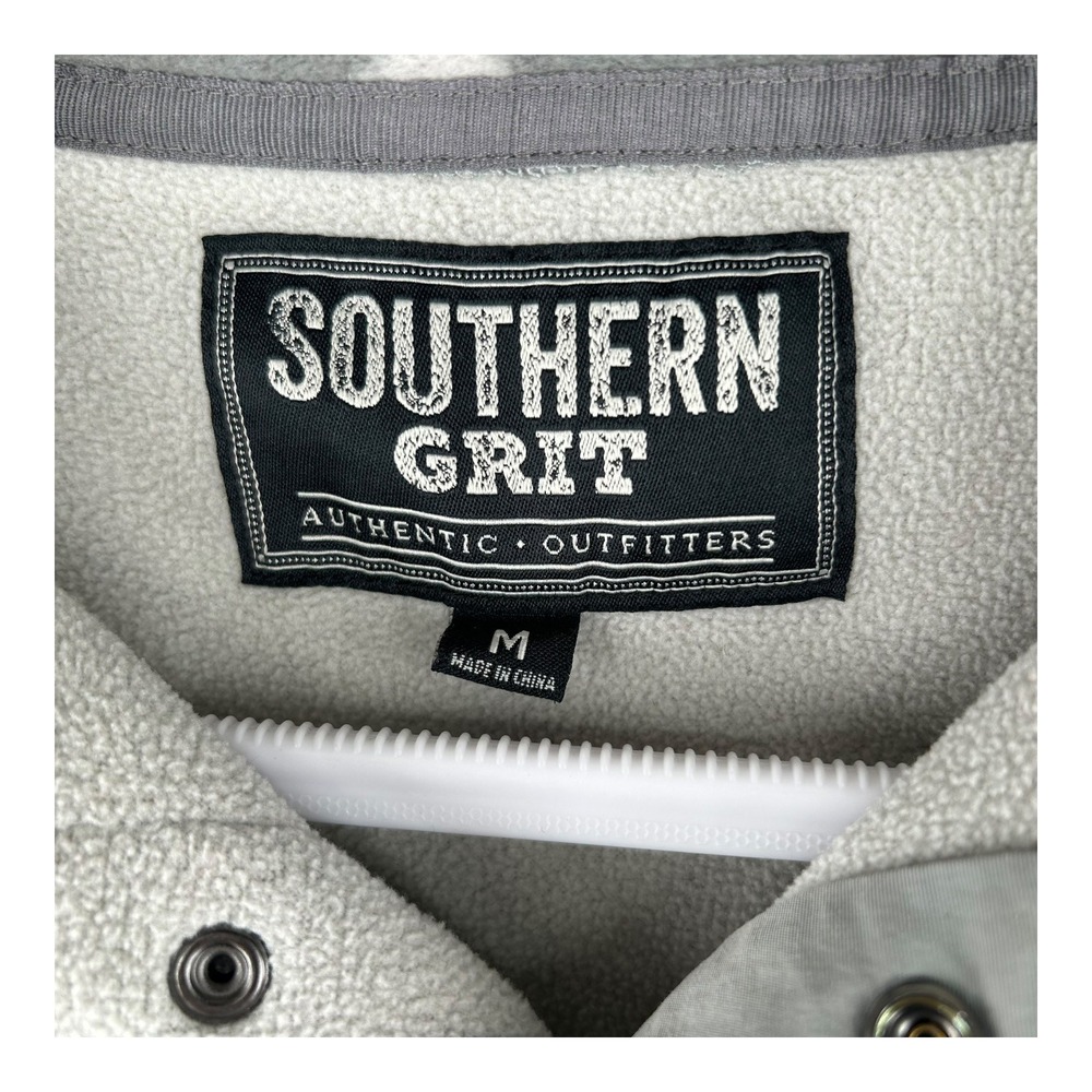 Southern Grit Pullover Fleece Aztec Geometric Navajo Western Gray Mens Medium - Picture 6 of 10